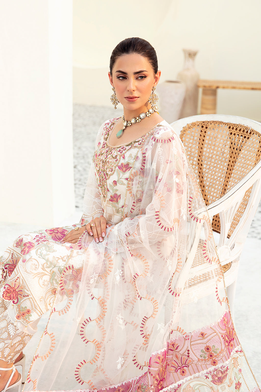 Ramsha | Minhal Organza Collection | M-907 - by - Libasekhas UK - Registered Vendor of : Ramsha - 100% Original Designer Dresss
