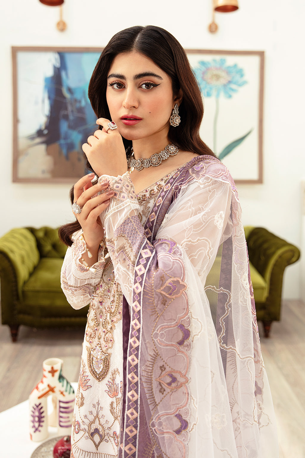 Ramsha | Minhal Organza Collection | M-1002 - by - Libasekhas UK - Registered Vendor of : Ramsha - 100% Original Designer Dresss
