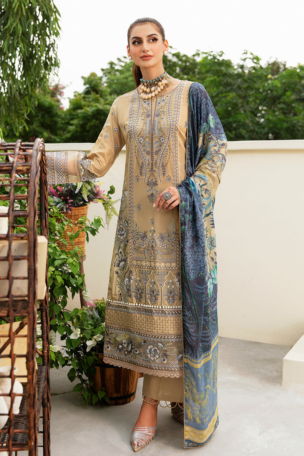 Ramsha | Luxury Lawn 24 | Y-802 - by - Libasekhas UK - Registered Vendor of : Ramsha - 100% Original Designer Dresss