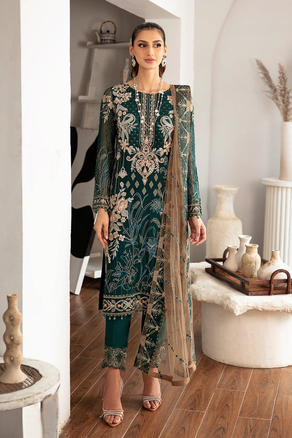 Ramsha | Rangoon Chiffon Collection 24 |D-1101 - by - Libasekhas UK - Registered Vendor of : Ramsha - 100% Original Designer Dresss