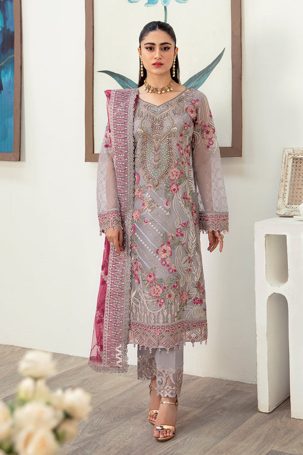 Ramsha | Minhal Organza Collection | M-1008 - by - Libasekhas UK - Registered Vendor of : Ramsha - 100% Original Designer Dresss