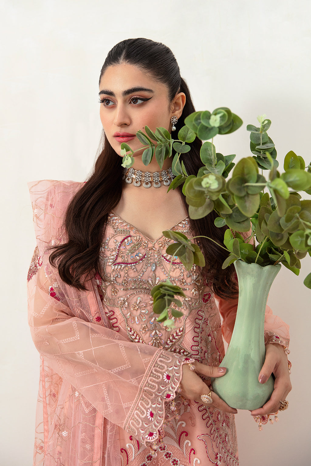 Ramsha | Minhal Organza Collection | M-1007 - by - Libasekhas UK - Registered Vendor of : Ramsha - 100% Original Designer Dresss