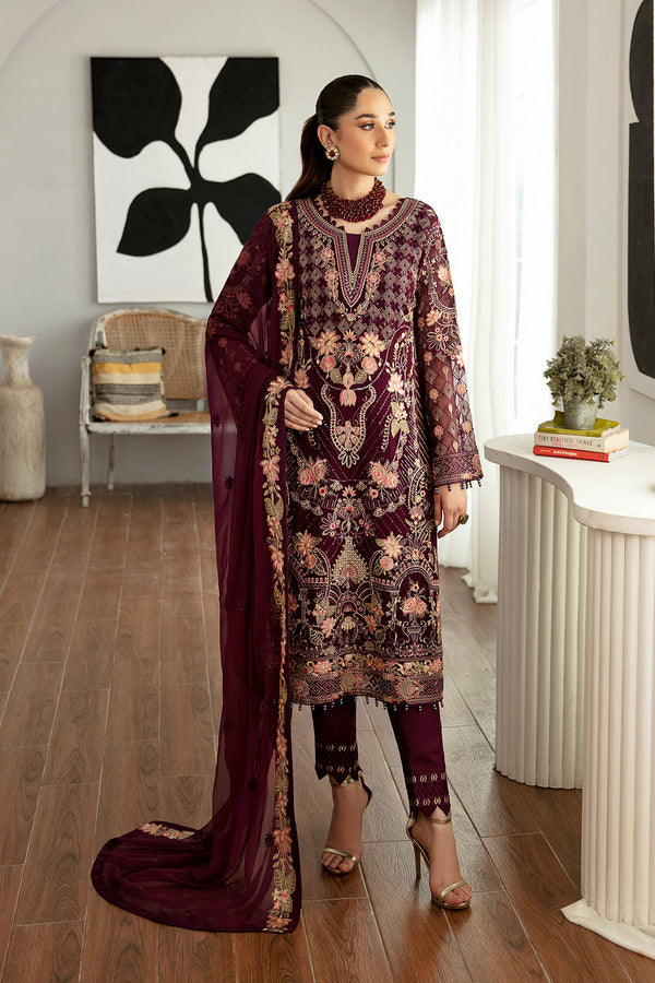 Ramsha | Rangoon Chiffon Collection 24 |D-1104 - by - Libasekhas UK - Registered Vendor of : Ramsha - 100% Original Designer Dresss