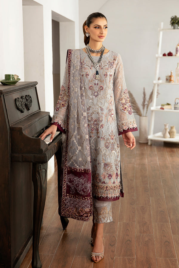 Ramsha | Rangoon Chiffon Collection 24 |D-1109 - by - Libasekhas UK - Registered Vendor of : Ramsha - 100% Original Designer Dresss