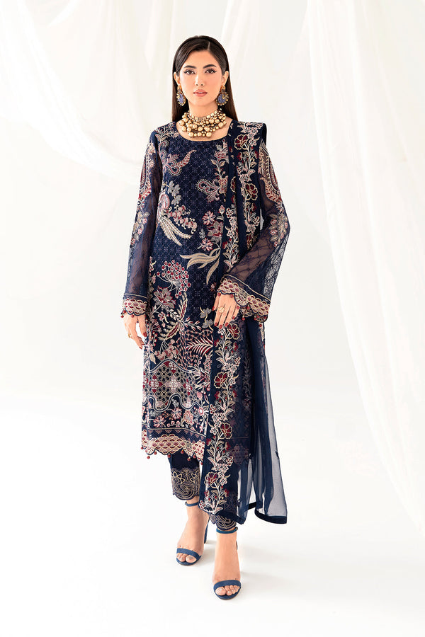 Ramsha | Rangoon Chiffon Collection 24 | D-1011 - by - Libasekhas UK - Registered Vendor of : Ramsha - 100% Original Designer Dresss