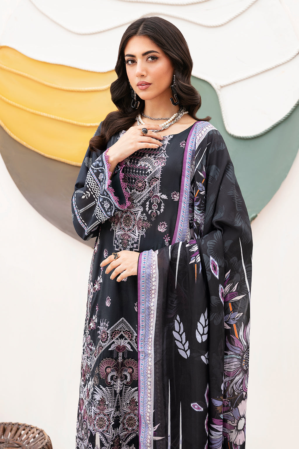 Ramsha | Mashaal Luxury Lawn | L-1102 - by - Libasekhas UK - Registered Vendor of : Ramsha - 100% Original Designer Dresss