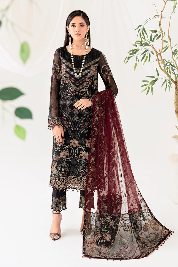 Ramsha | Rangoon Chiffon Collection 24 | D-1008 - by - Libasekhas UK - Registered Vendor of : Ramsha - 100% Original Designer Dresss