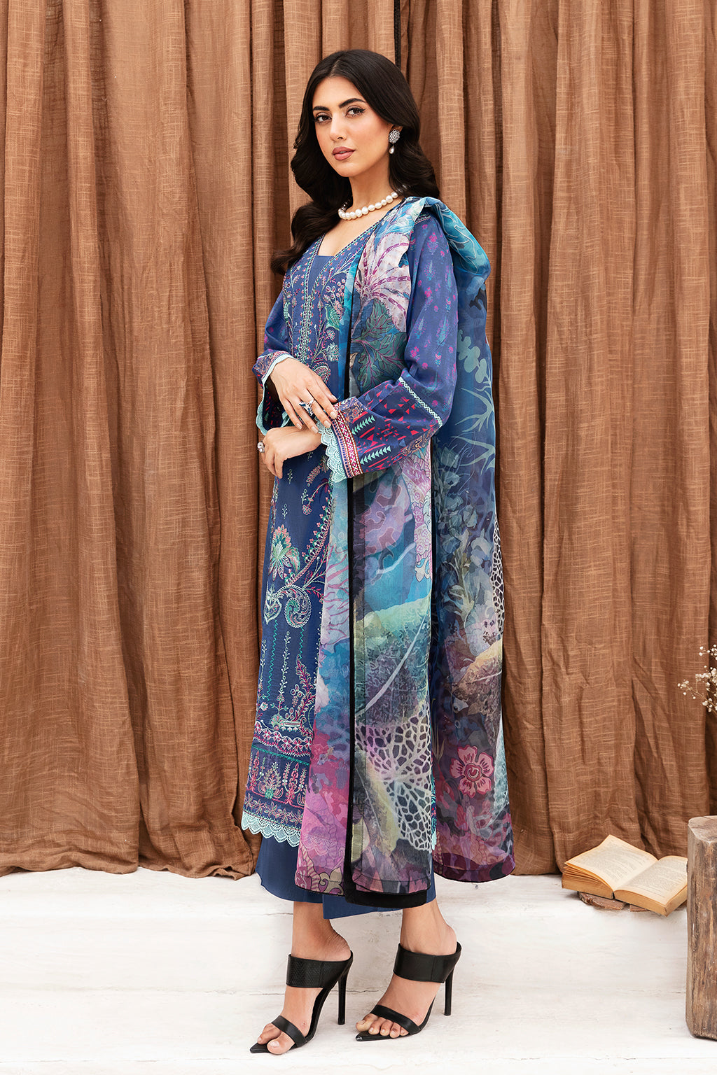 Ramsha | Mashaal Luxury Lawn | L-1112 - by - Libasekhas UK - Registered Vendor of : Ramsha - 100% Original Designer Dresss