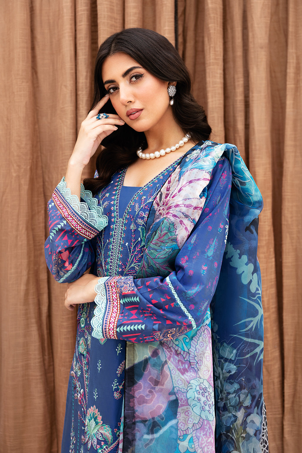 Ramsha | Mashaal Luxury Lawn | L-1112 - by - Libasekhas UK - Registered Vendor of : Ramsha - 100% Original Designer Dresss