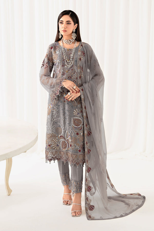 Ramsha | Rangoon Chiffon Collection 24 | D-1006 - by - Libasekhas UK - Registered Vendor of : Ramsha - 100% Original Designer Dresss