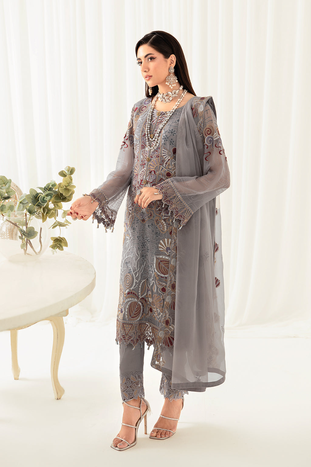 Ramsha | Rangoon Chiffon Collection 24 | D-1006 - by - Libasekhas UK - Registered Vendor of : Ramsha - 100% Original Designer Dresss