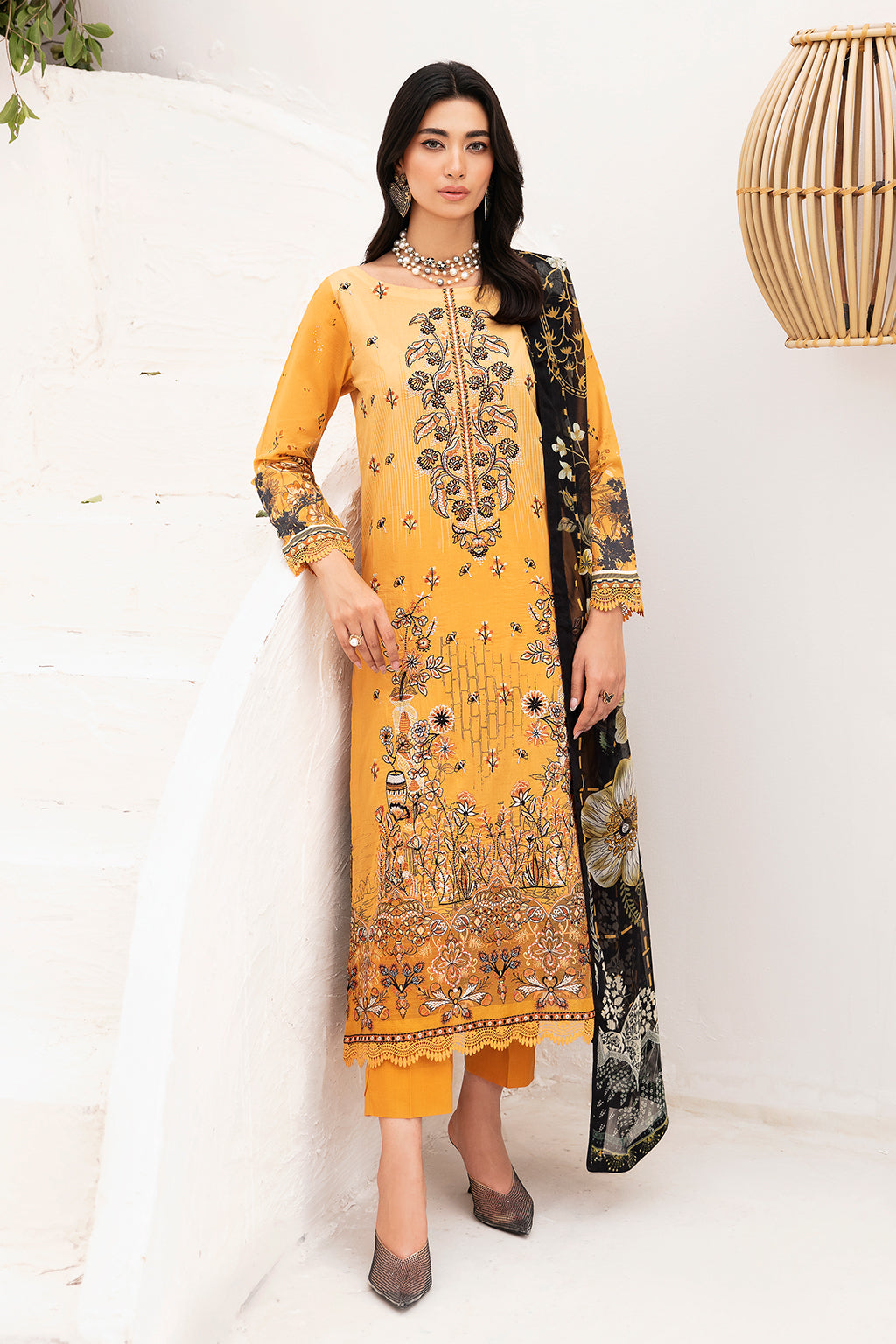 Ramsha | Mashaal Luxury Lawn | L-1111 - by - Libasekhas UK - Registered Vendor of : Ramsha - 100% Original Designer Dresss
