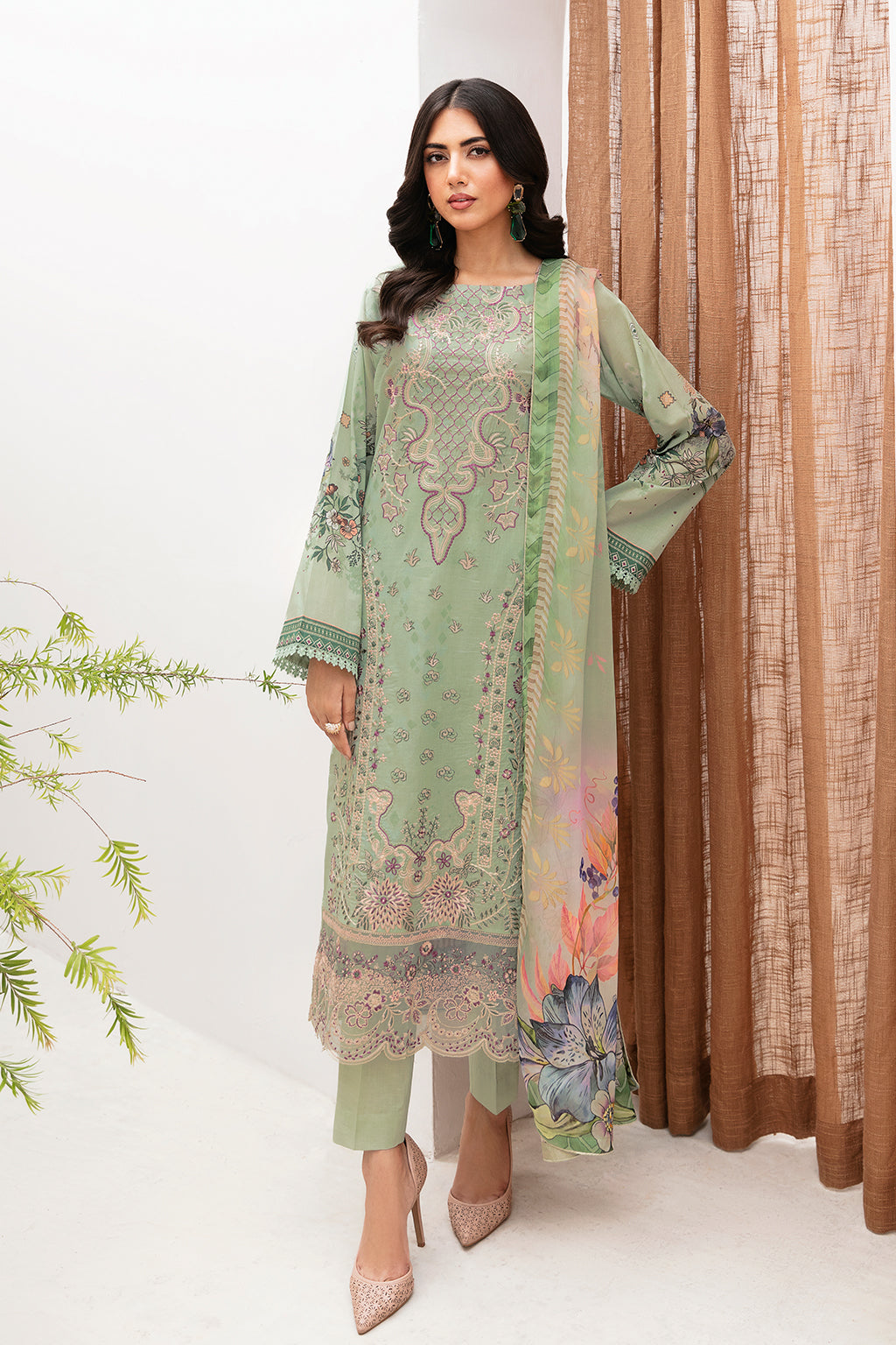 Ramsha | Mashaal Luxury Lawn | L-1101 - by - Libasekhas UK - Registered Vendor of : Ramsha - 100% Original Designer Dresss