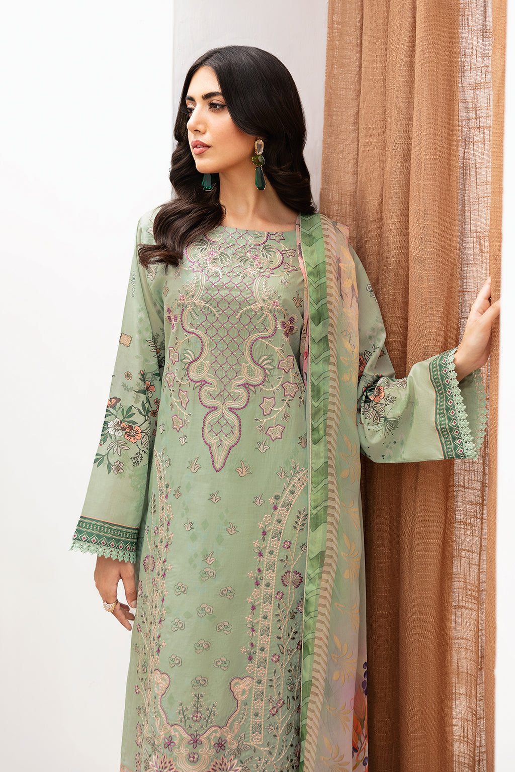 Ramsha | Mashaal Luxury Lawn | L-1101 - by - Libasekhas UK - Registered Vendor of : Ramsha - 100% Original Designer Dresss