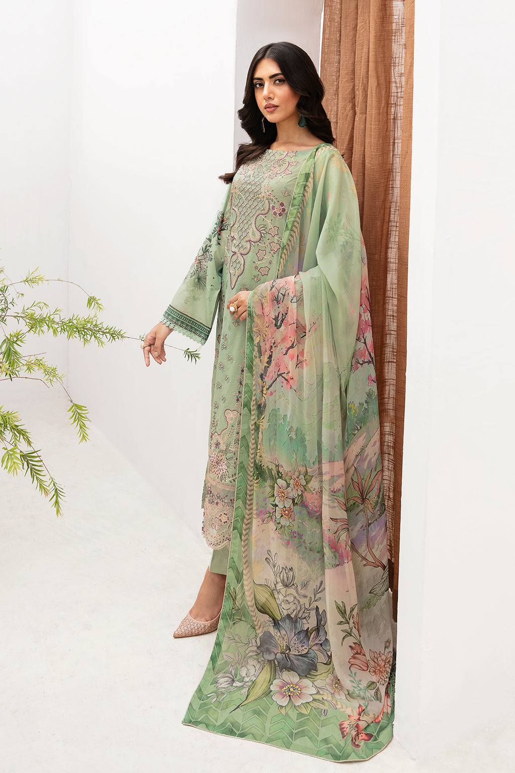 Ramsha | Mashaal Luxury Lawn | L-1101 - by - Libasekhas UK - Registered Vendor of : Ramsha - 100% Original Designer Dresss