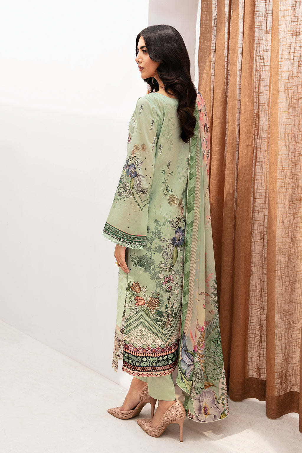Ramsha | Mashaal Luxury Lawn | L-1101 - by - Libasekhas UK - Registered Vendor of : Ramsha - 100% Original Designer Dresss