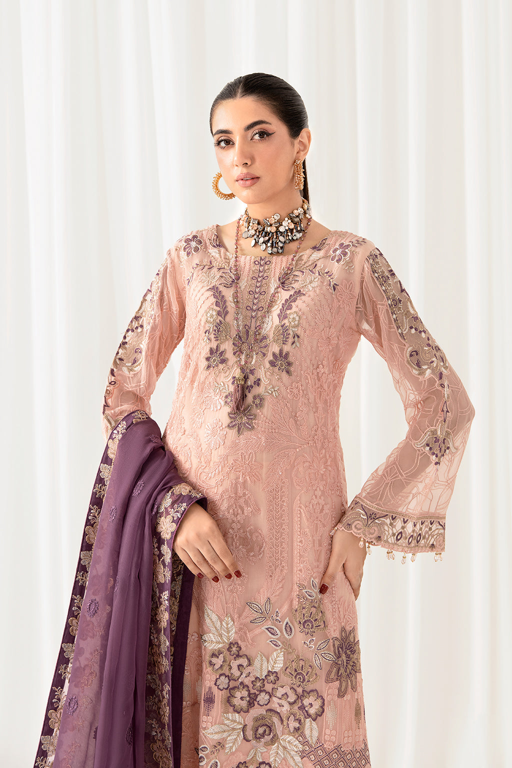 Ramsha | Rangoon Chiffon Collection 24 | D-1007 - by - Libasekhas UK - Registered Vendor of : Ramsha - 100% Original Designer Dresss
