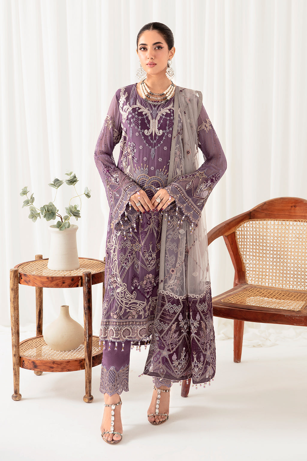 Ramsha | Rangoon Chiffon Collection 24 | D-1002 - by - Libasekhas UK - Registered Vendor of : Ramsha - 100% Original Designer Dresss