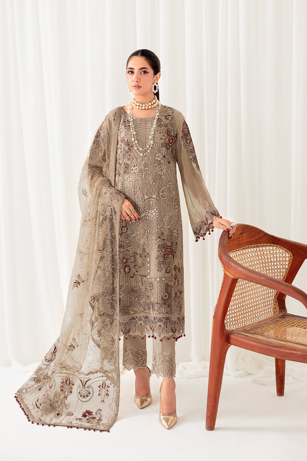 Ramsha | Rangoon Chiffon Collection 24 | D-1009 - by - Libasekhas UK - Registered Vendor of : Ramsha - 100% Original Designer Dresss