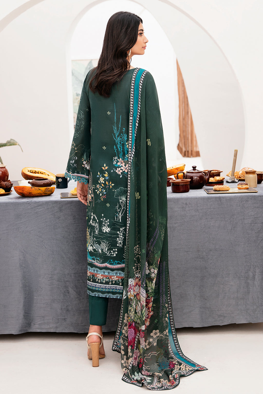 Ramsha | Mashaal Luxury Lawn | L-1109 - by - Libasekhas UK - Registered Vendor of : Ramsha - 100% Original Designer Dresss