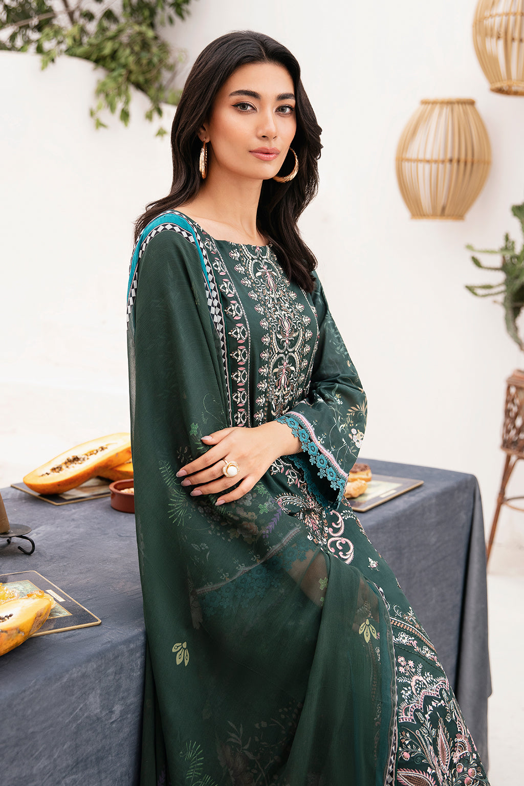 Ramsha | Mashaal Luxury Lawn | L-1109 - by - Libasekhas UK - Registered Vendor of : Ramsha - 100% Original Designer Dresss