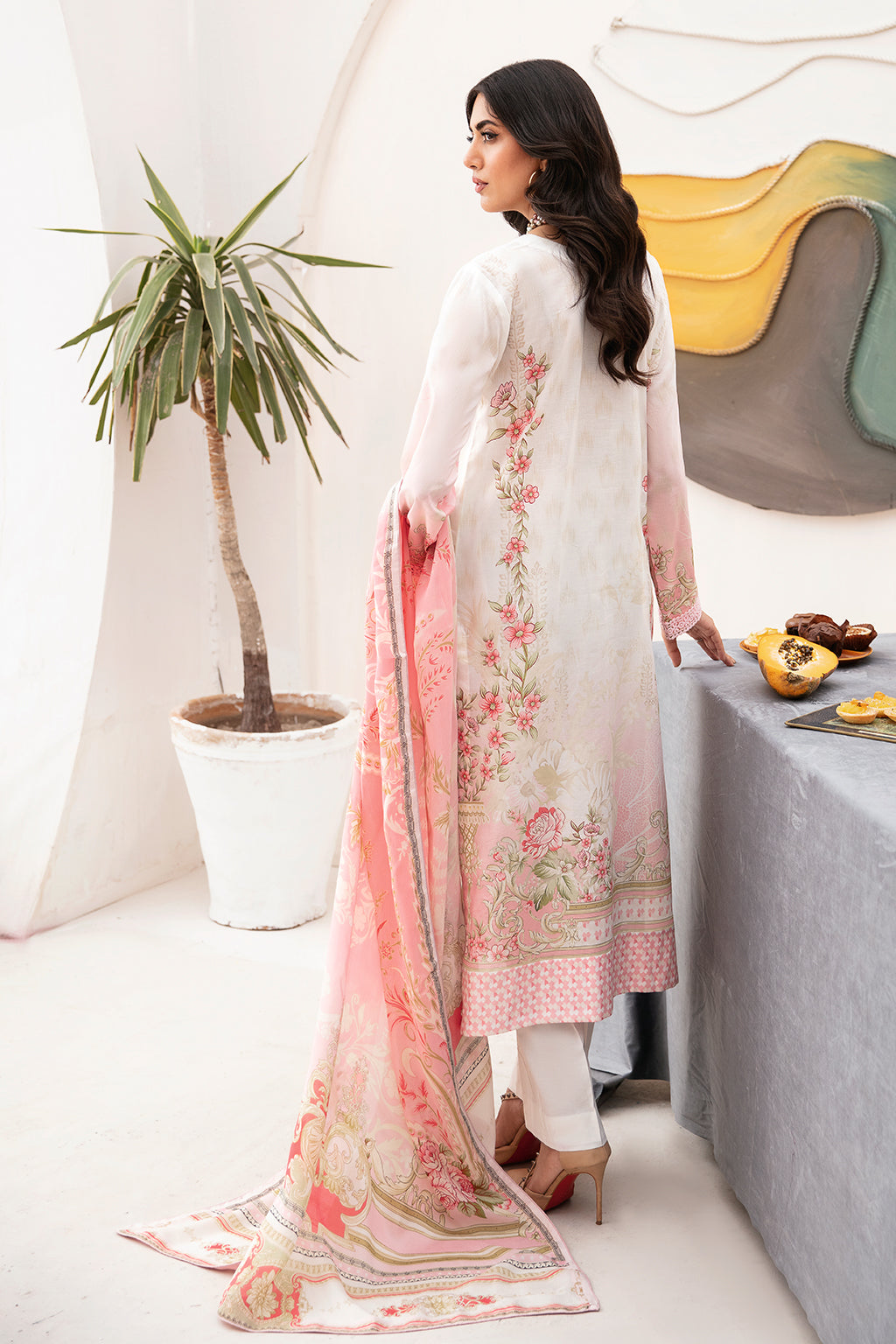 Ramsha | Mashaal Luxury Lawn | L-1104 - by - Libasekhas UK - Registered Vendor of : Ramsha - 100% Original Designer Dresss