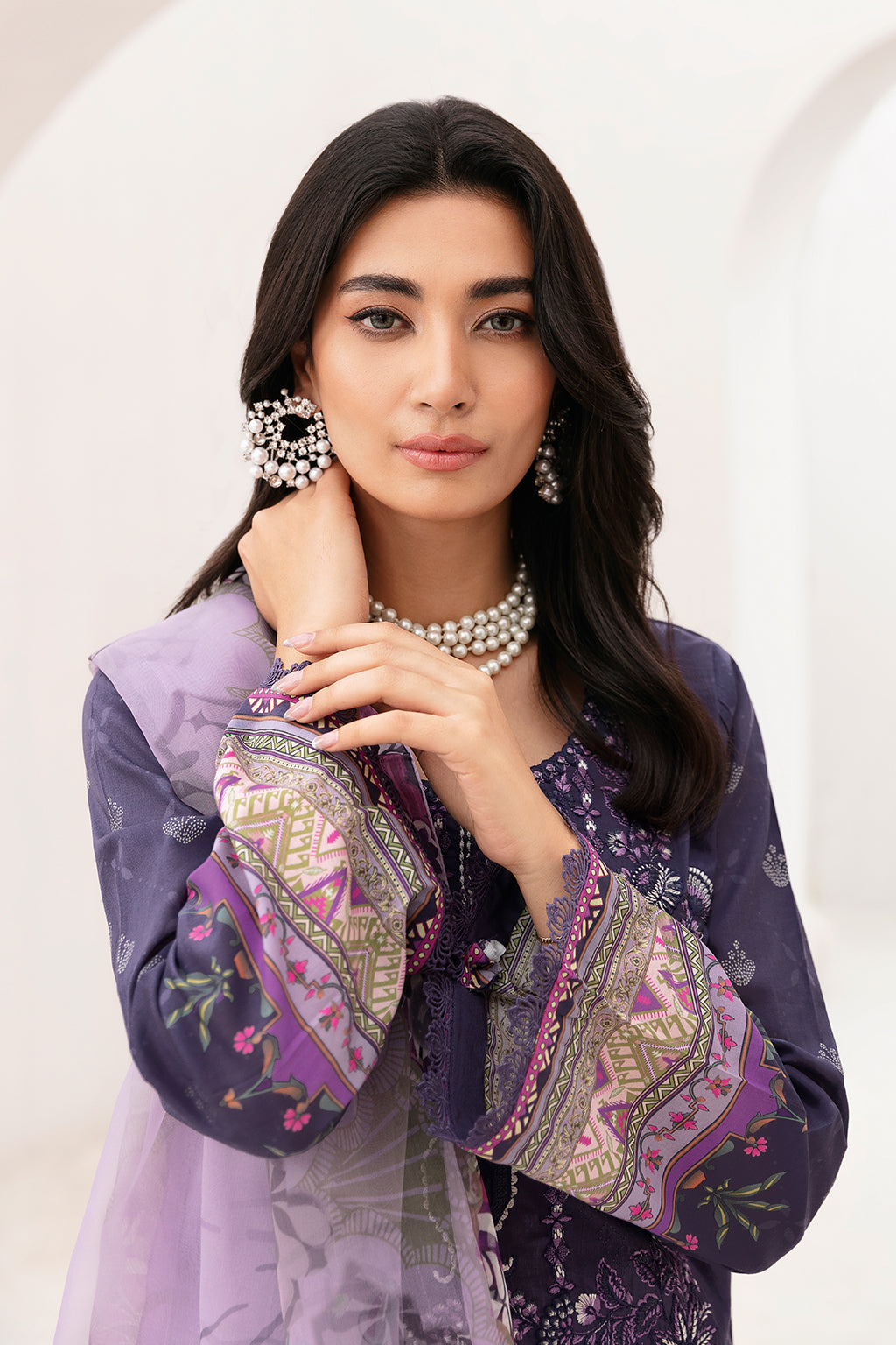 Ramsha | Mashaal Luxury Lawn | L-1105 - by - Libasekhas UK - Registered Vendor of : Ramsha - 100% Original Designer Dresss