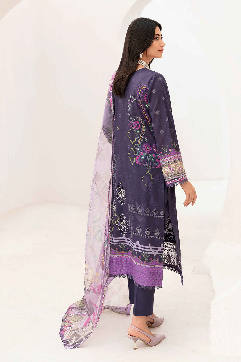 Ramsha | Mashaal Luxury Lawn | L-1105 - by - Libasekhas UK - Registered Vendor of : Ramsha - 100% Original Designer Dresss