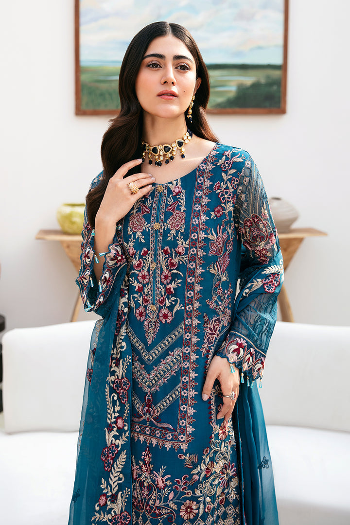 Ramsha | Chevron Chiffon Collection | A-811 - by - Libasekhas UK - Registered Vendor of : Ramsha - 100% Original Designer Dresss