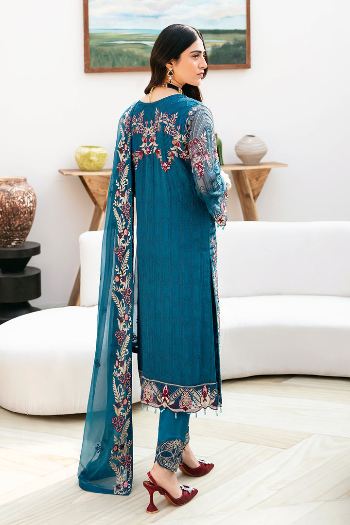 Ramsha | Chevron Chiffon Collection | A-811 - by - Libasekhas UK - Registered Vendor of : Ramsha - 100% Original Designer Dresss