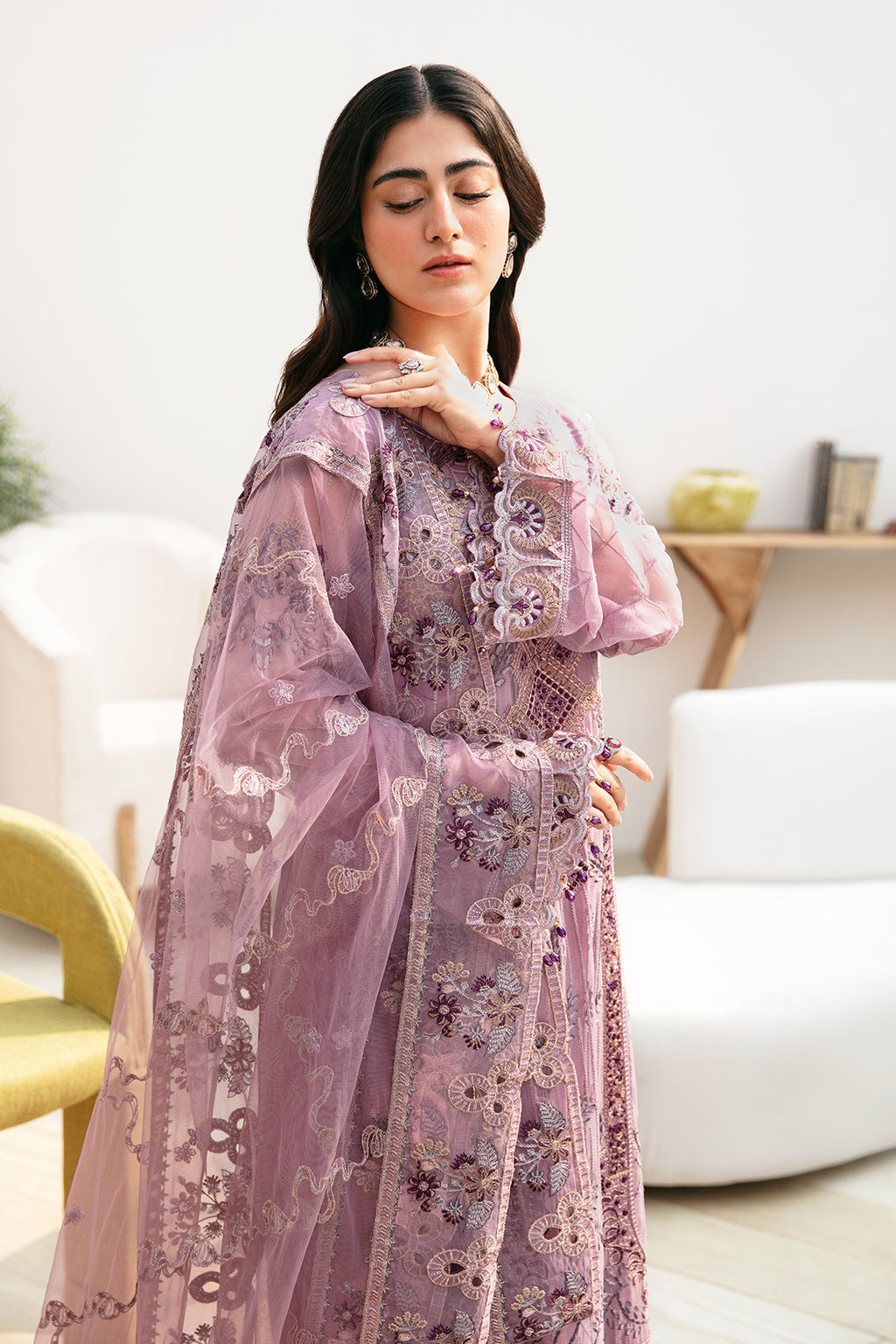 Ramsha | Chevron Chiffon Collection | A-801 - by - Libasekhas UK - Registered Vendor of : Ramsha - 100% Original Designer Dresss