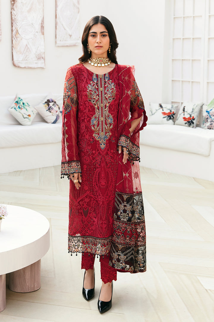 Ramsha | Chevron Chiffon Collection | A-803 - by - Libasekhas UK - Registered Vendor of : Ramsha - 100% Original Designer Dresss