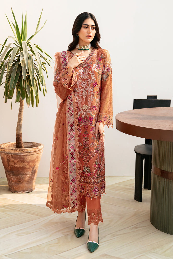 Ramsha | Chevron Chiffon Collection | A-810 - by - Libasekhas UK - Registered Vendor of : Ramsha - 100% Original Designer Dresss