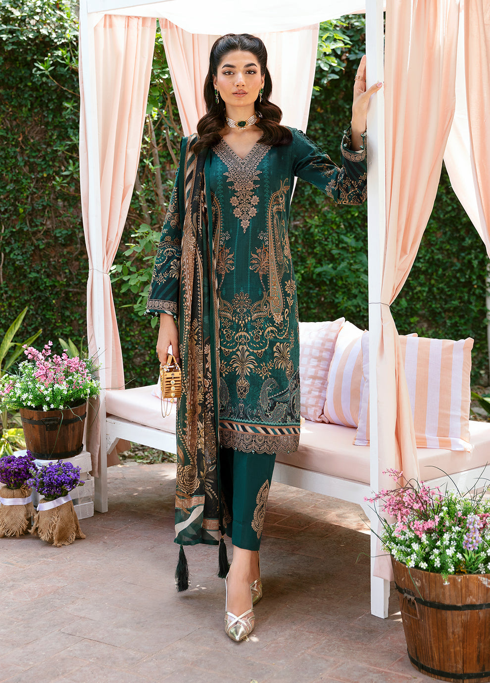 Gulaal | Summer Glow Lawn 24 | EMMELINE (GL-L-24V3-08) - by - Libasekhas UK - Registered Vendor of : Gulaal - 100% Original Designer Dresss