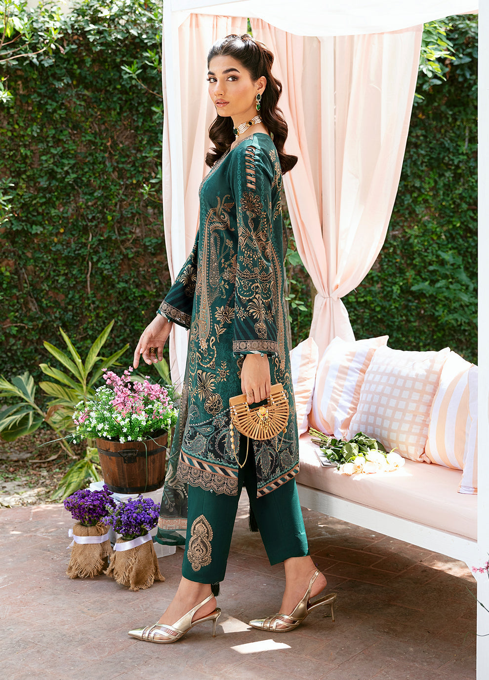Gulaal | Summer Glow Lawn 24 | EMMELINE (GL-L-24V3-08) - by - Libasekhas UK - Registered Vendor of : Gulaal - 100% Original Designer Dresss