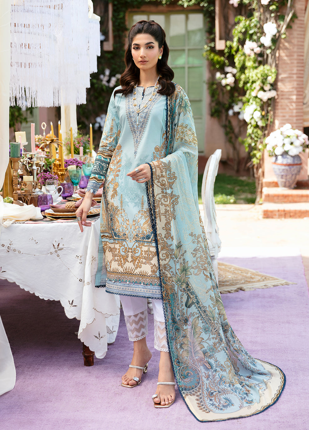 Gulaal | Summer Glow Lawn 24 | AMAYRAH (GL-L-24V3-02) - by - Libasekhas UK - Registered Vendor of : Gulaal - 100% Original Designer Dresss