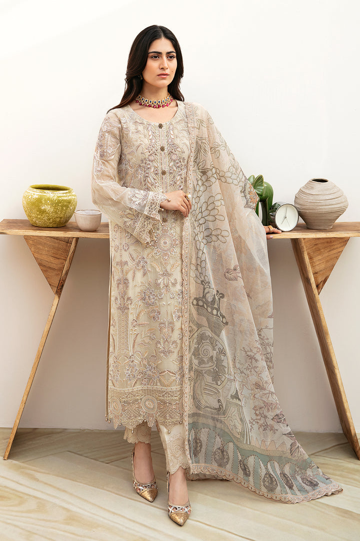 Ramsha | Chevron Chiffon Collection | A-802 - by - Libasekhas UK - Registered Vendor of : Ramsha - 100% Original Designer Dresss
