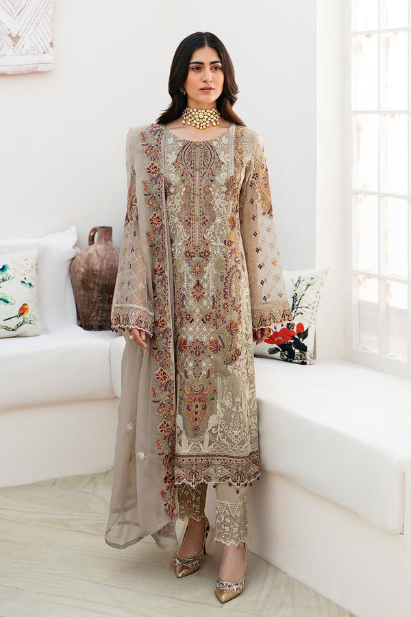 Ramsha | Chevron Chiffon Collection | A-806 - by - Libasekhas UK - Registered Vendor of : Ramsha - 100% Original Designer Dresss