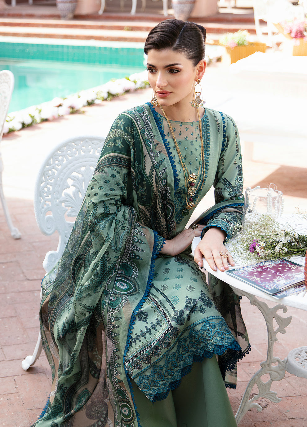 Gulaal | Summer Glow Lawn 24 | ANADIYA (GL-L-24V3-05) - by - Libasekhas UK - Registered Vendor of : Gulaal - 100% Original Designer Dresss