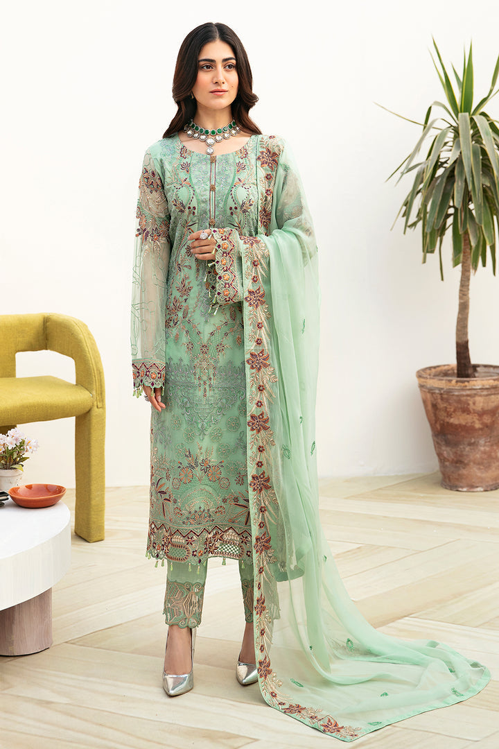 Ramsha | Chevron Chiffon Collection | A-804 - by - Libasekhas UK - Registered Vendor of : Ramsha - 100% Original Designer Dresss
