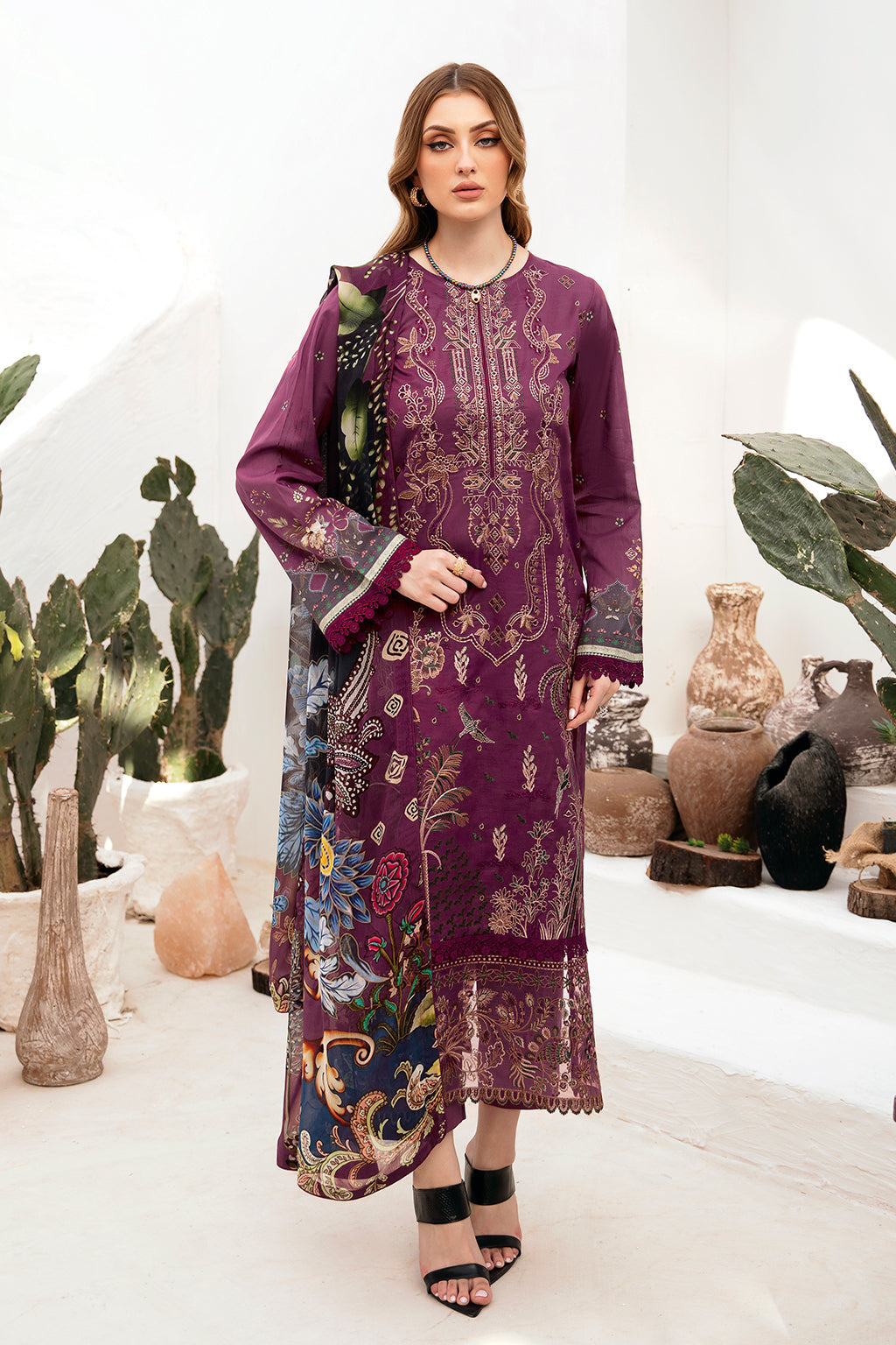 Ramsha | Ghazal Lawn 24 | G-205 - by - Libasekhas UK - Registered Vendor of : Ramsha - 100% Original Designer Dresss