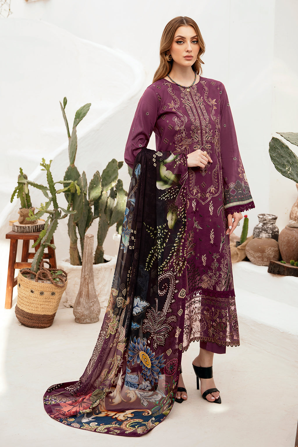 Ramsha | Ghazal Lawn 24 | G-205 - by - Libasekhas UK - Registered Vendor of : Ramsha - 100% Original Designer Dresss