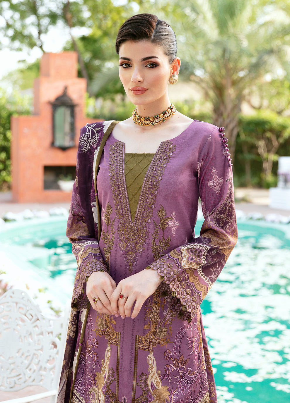 Gulaal | Summer Glow Lawn 24 | ESMERAY (GL-L-24V3-03) - by - Libasekhas UK - Registered Vendor of : Gulaal - 100% Original Designer Dresss