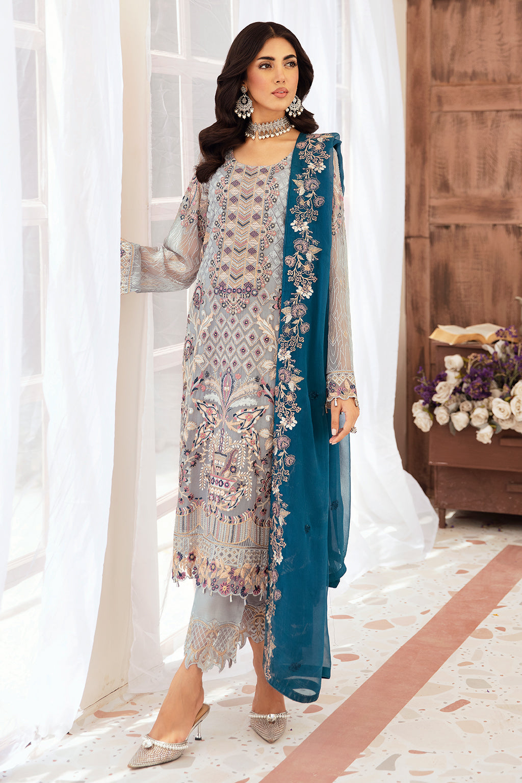 Ramsha | Ramsha Collection | F-2609 - by Libasekhas UK - Registered Vendor of : Ramsha - 100% Original Designer Dress