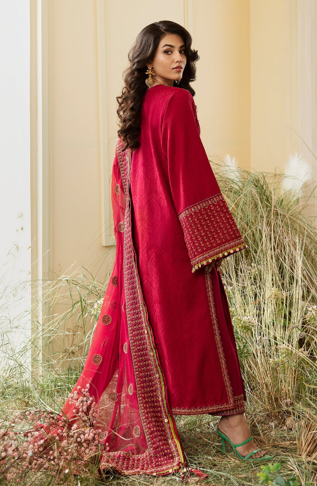 Zevk | Flora Festive Lawn | CHERISH - by - Libasekhas UK - Registered Vendor of : Zevk - 100% Original Designer Dresss