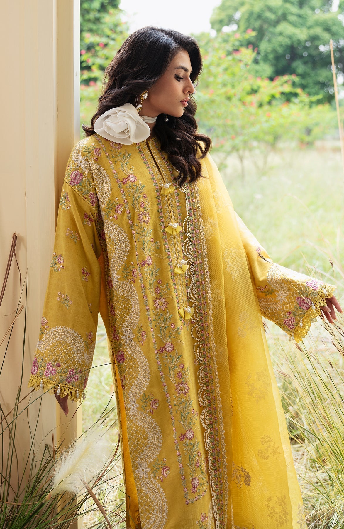 Zevk | Flora Festive Lawn | LUMANI - by - Libasekhas UK - Registered Vendor of : Zevk - 100% Original Designer Dresss