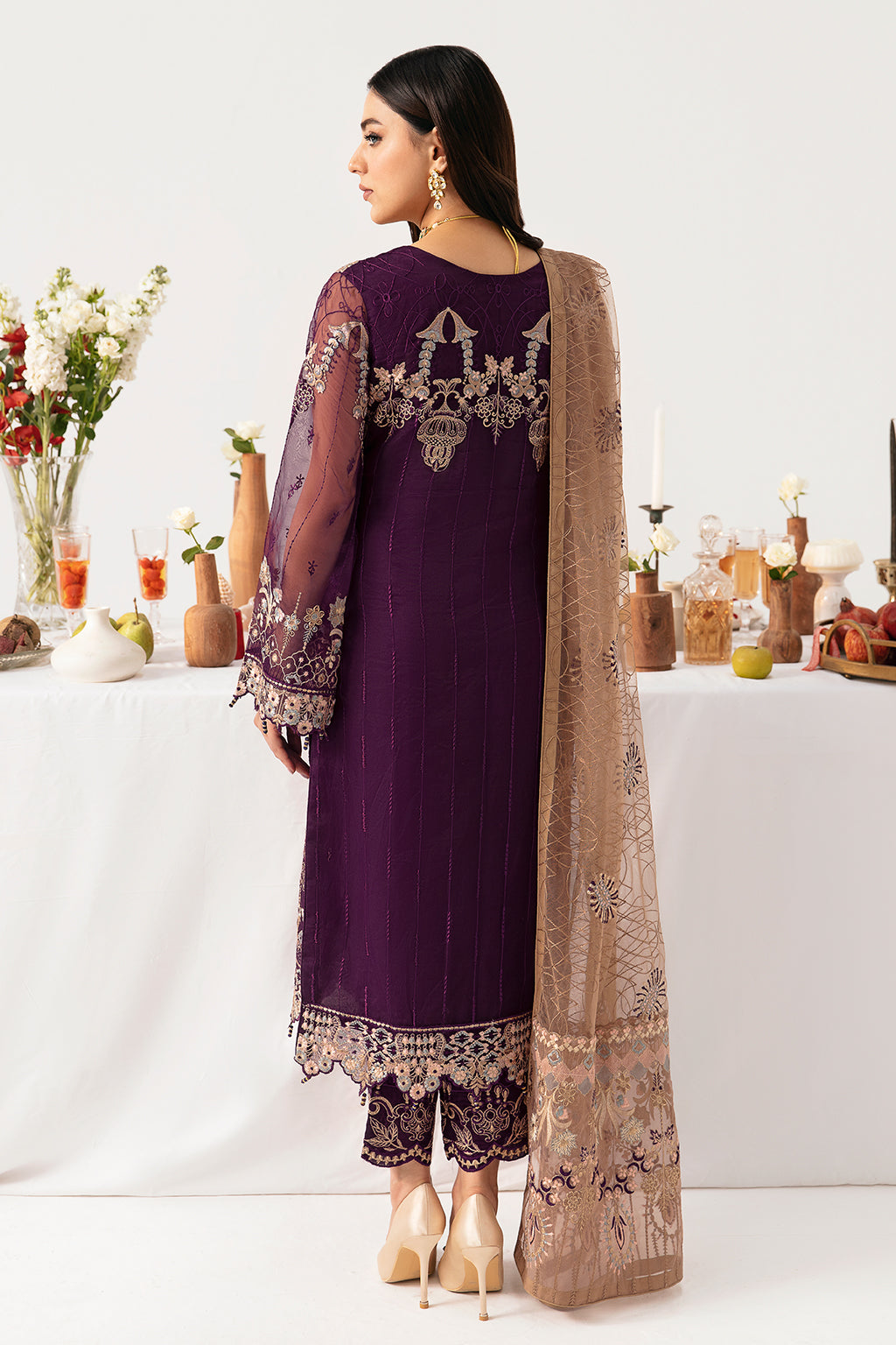 Ramsha | Minhal Organza Collection | M-1109 - by - Libasekhas UK - Registered Vendor of : Ramsha - 100% Original Designer Dresss