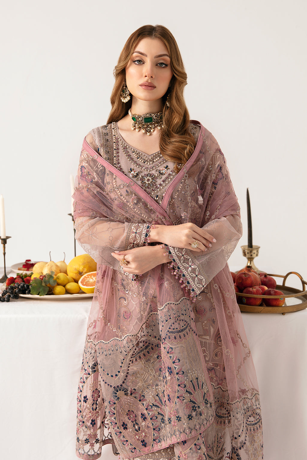 Ramsha | Minhal Organza Collection | M-1110 - by - Libasekhas UK - Registered Vendor of : Ramsha - 100% Original Designer Dresss