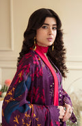 Zevk | Flora Festive Lawn | FUCHSIA - by - Libasekhas UK - Registered Vendor of : Zevk - 100% Original Designer Dresss