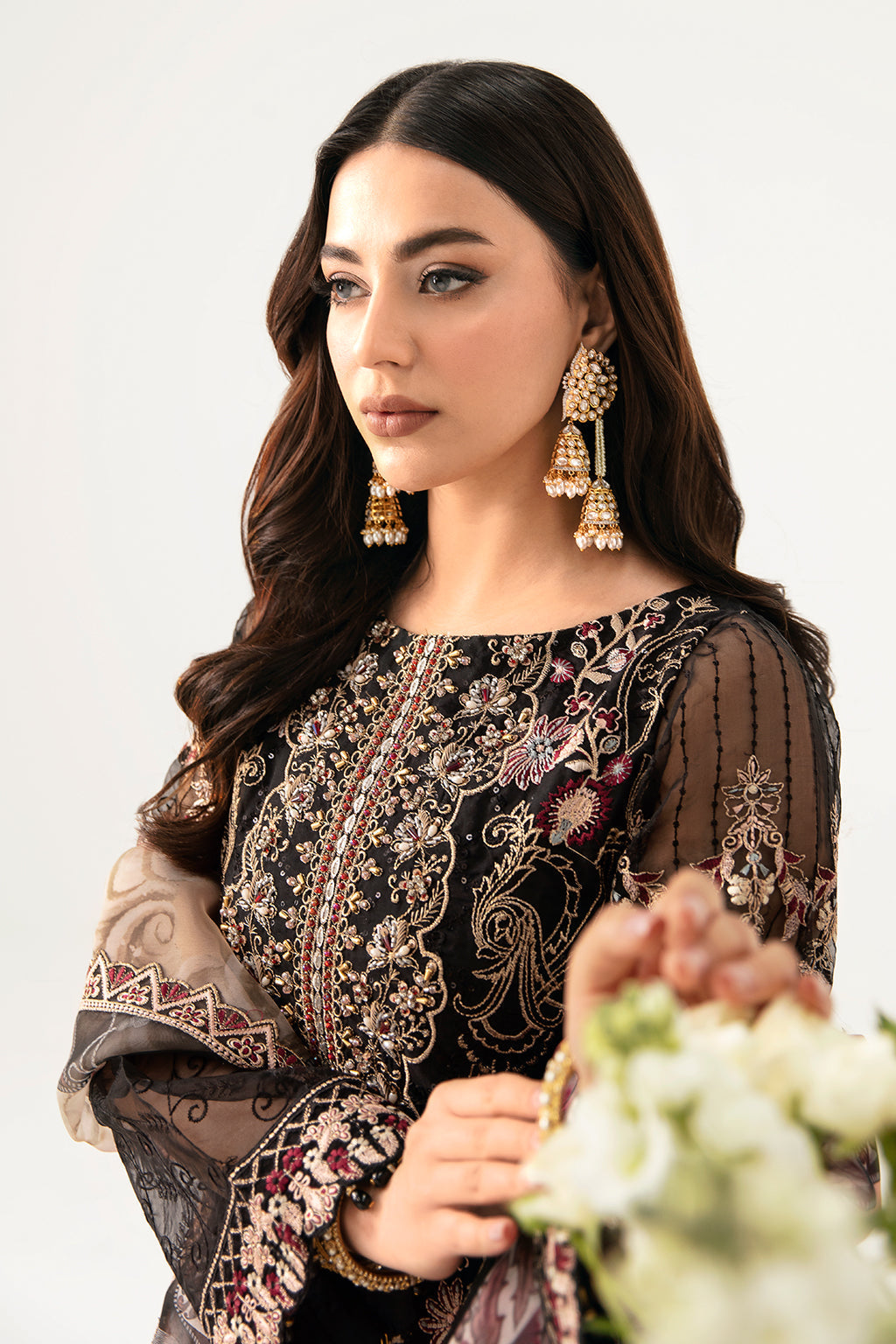 Ramsha | Minhal Organza Collection | M-1105 - by - Libasekhas UK - Registered Vendor of : Ramsha - 100% Original Designer Dresss